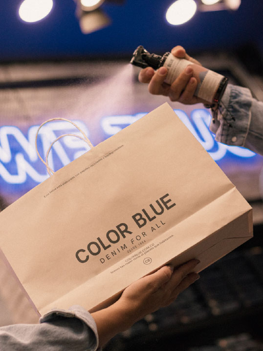 Tienda Color blue